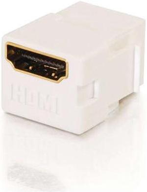 C2G 03345 Snap-In HDMI F/F Keystone Insert Module - White
