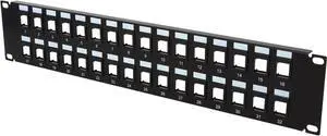 C2G 03860 32-Port Blank Keystone/Multimedia Patch Panel