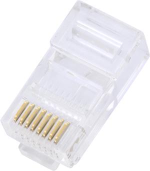 C2G 11380 RJ45 Cat5 8 x 8 Modular Plug for Round Stranded Cable - 50pk