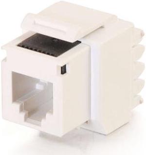 C2G 03801 Cat3 RJ12 Keystone Jack - White