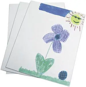 Chenille Kraft Canvas Panel, 9 x 12 x 1/8, White, 3/Pack
