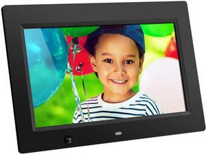 7 Inch Digital Picture Frame - Upgraded Digital Photo Frame With (16:9) Hd  Ips