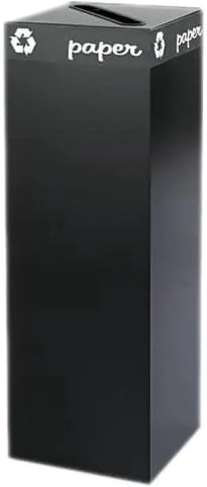 Safco 2984BL Public Square® Black Base, 42-Gallon 15 1/4"w x 15 1/4"d 44"h Black - OEM