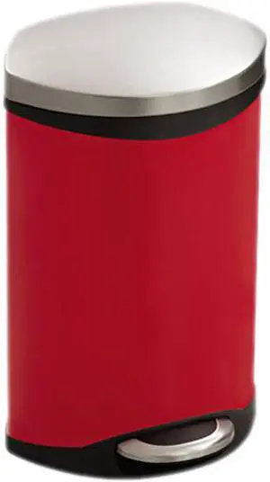 Safco 9901RD Step-On - 3 Gallon 12wx8.5dx17H Red - OEM