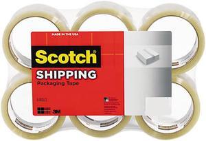 Scotch 3350 General Purpose Packaging Tape, 1.88"x109yds, 3" Core, Clear, 6pk