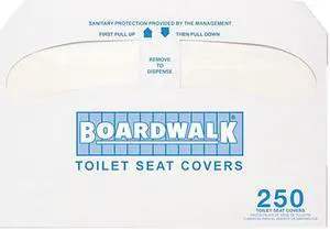 Boardwalk K5000 Premium Half-Fold Toilet Seat Covers, 250 Covers/Sleeve, 20 Sleeves/Carton, 1 Carton