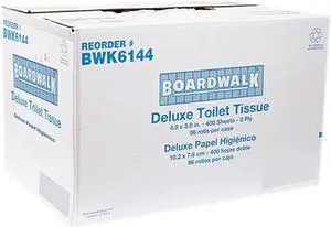 C-Boardwalk Emb 2Ply T/T 4X3 Whi 96 Rolls/Cs
