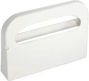 Wall-Mount Toilet Seat Cover Dispenser, Plastic, White