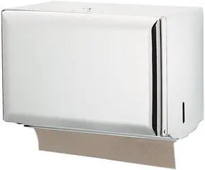 San Jamar Singlefold Paper Towel Dispenser White 10 3/4 x 6 x 7 1/2 T1800WH