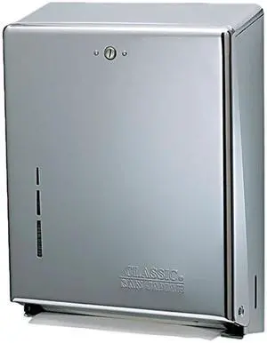 C-Fold/Multifold Towel Dispensers, 14 3/4 x 11 3/8 x 4, Chrome