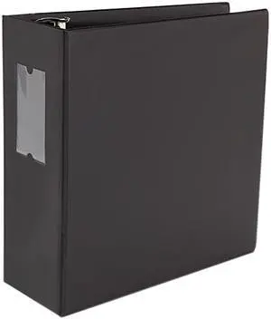 UNIVERSAL D-Ring Binder 5" Capacity 8-1/2 x 11 Black 20714
