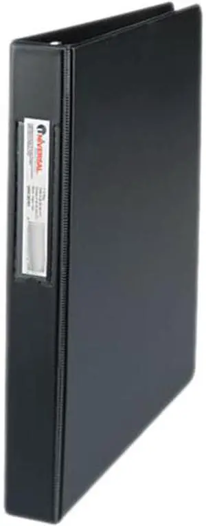 UNIVERSAL D-Ring Binder 1" Capacity 8-1/2 x 11 Black 20761