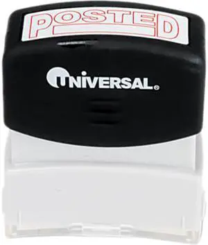 Message Stamp, Posted, Pre-Inked/Re-Inkable, Red