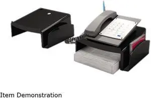 UNIVERSAL Telephone Stand and Message Center 12 1/4 x 10 1/2 x 5 1/4 Black 08116