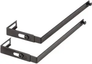 Adjustable Cubicle Hangers, Black,  Set Of Two