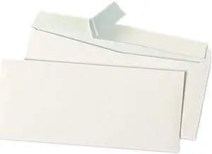 Peel Seal Strip Business Envelope, #10, White, 100/Box