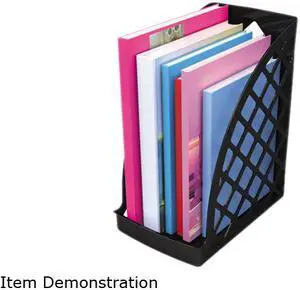UNIVERSAL Recycled Plastic Large Magazine File 6 1/4 x 9 1/2 x 11 3/4 Black 08119