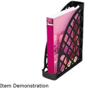 Recycled Plastic Magazine File, 11 3/4 X 3 X 9 1/2, Black
