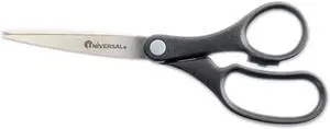 Universal Economy Scissors 8" Length Straight Handle Stainless Steel Black 92009