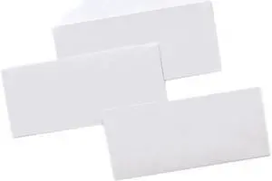 Security Tinted Business Envelope, V-Flap, #10, White, 500/Box