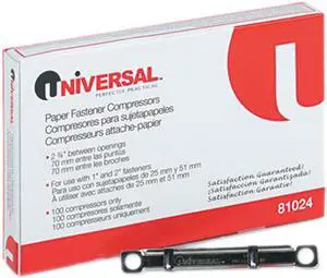 Compressors For File And Paper Fastener Prong Bases, 2-3/4 Inch Center