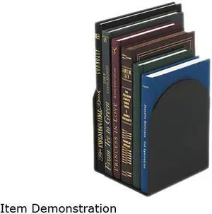 Bookends, Magnetic, 6 X 5 X 7, Metal, Black