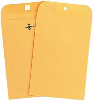 Kraft Clasp Envelope, Side Seam, 28Lb, 6 1/2 X 9 1/2, Light Brown, 100