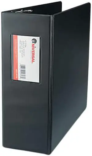 UNIVERSAL D-Ring Binder 4" Capacity 8-1/2 x 11 Black 20706