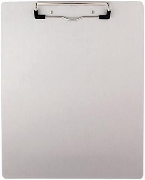 UNIVERSAL Plastic Brushed Aluminum Clipboard Portrait 1/2" Capacity 8 1/2 x 11 40303