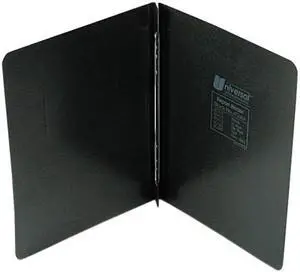 Pressboard Report Cover, Prong Clip, Letter, 3" Capacity, Black