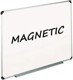UNIVERSAL Magnetic Steel Dry Erase Board 72 x 48 White Aluminum Frame 43735