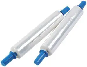 Stretch Film w/Cushioned Handles, 20" x 1000', 20 Mic (80 Gauge), 4 Ro