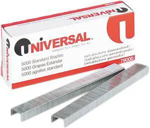 Universal Standard Chisel Point 210 Strip Count Staples 5 000/Box 79000