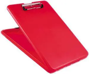 Saunders SlimMate Storage Clipboard 1/2" Clip Cap 8 1/2 x 11 Sheets Red 00560