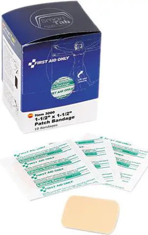 First Aid Only Inc Patch Bandages 10/BX Beige FAE3000
