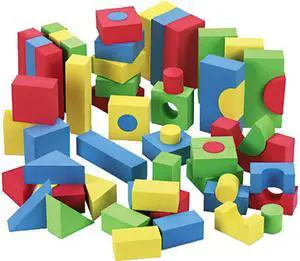 Wonderfoam Blocks, Assorted Colors, 68/Pack