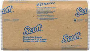 Scott Essential Single Fold Paper Towels (01700), Affordable Towel Paper, White, 250 Towels / Clip, 16 Clips / Case