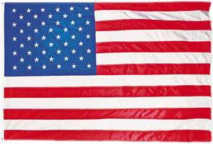 Advantus All-Weather Outdoor U.S. Flag, Heavyweight Nylon, 5 Ft X 8 Ft MBE002270