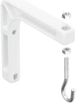 Wall Mount For Projection Screen, 6-3/4 X 1-1/4 X 7-1/2, 2/set, White