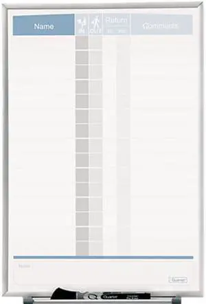 Matrix Employee Tracking Board, 11 X 16