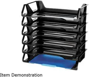 Officemate Recycled Desk Tray Side Load 15 1/8 x 8 7/8 x 15 Letter/A4 6/PK 26212