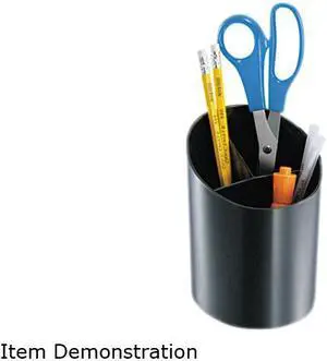 Officemate Recycled Big Pencil Cup 4 1/4 x 4 1/2 x 5 3/4 Black 26042