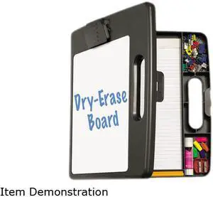 Officemate Portable Dry Erase Clipboard Case 4 Compartments 1/2" Capacity