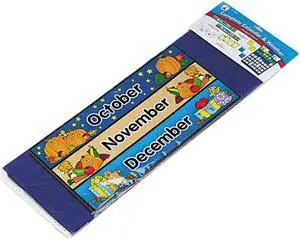 Calendar/Weather Pocket Chart With Assorted Cards, 26 X 7 1/4