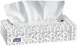 Tork Adv 2Ply Flatboxfacial Tissue, Wht