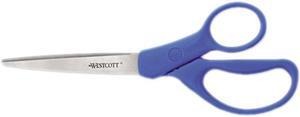 All Purpose Preferred Stainless Steel Scissors, 8", Blue, 2/Pack
