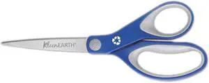 Westcott Straight KleenEarth Soft Handle Scissors 8" Long Blue/Gray 15554