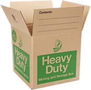 Duck 280728 Double-wall Construction Heavy Duty Boxes, Brown - Storage - 1 Each