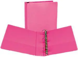 Samsill Fashion View Binder Round Ring 11 x 8-1/2 2" Capacity Berry 2/Pack