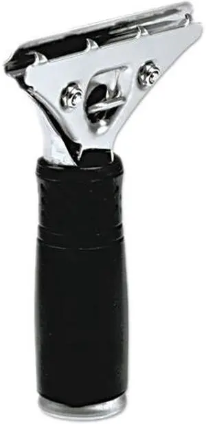 C-Squeegee Handle| Pro Stainless W/Rubber Grip